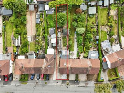 Aerial view of the property